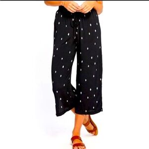 GENTLE FAWN flowy wide leg cropped pants